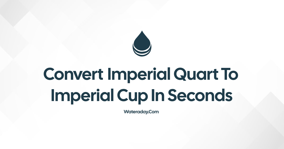 Convert Imperial quart to Imperial cup in Seconds