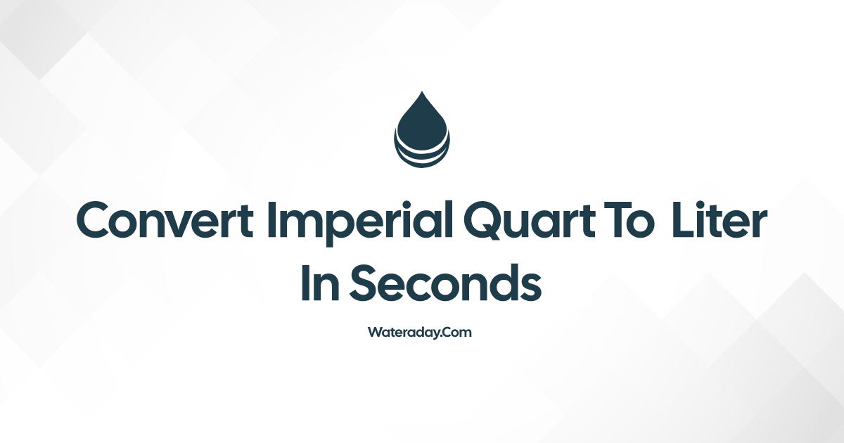 Convert Imperial quart to Liter in Seconds